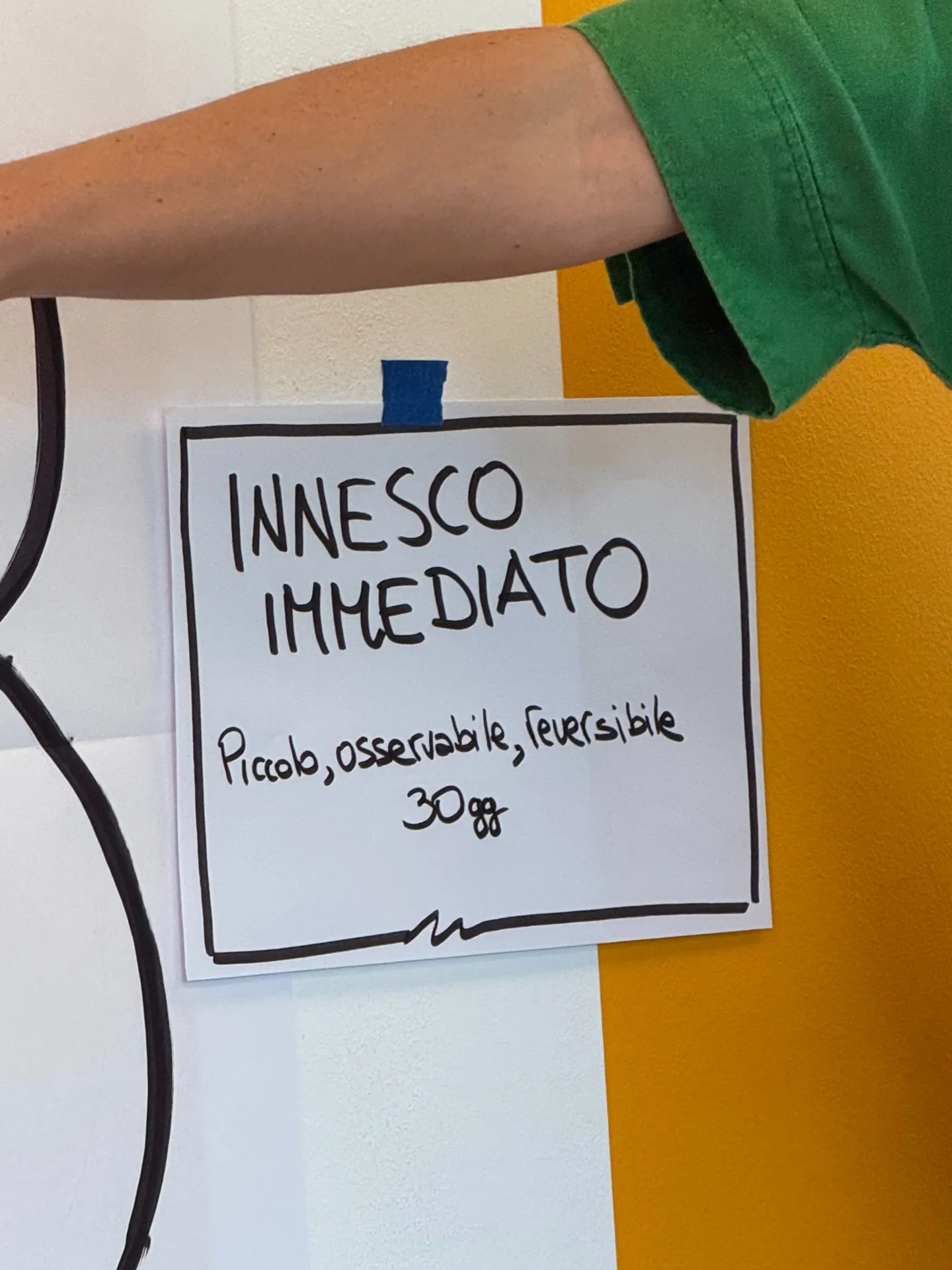 Dettaglio dell’innesco immediato, dedicato a un primo cambiamento concreto, osservabile e reversibile nel laboratorio Radici e Rotte.